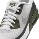 Nike Air Max 90 G Waterproof Spikeless Shoes - White/Metallic Silver/Medium Olive