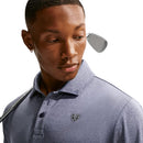 Nike Par 5 Dri-Fit Heather Polo Shirt - College Navy/College Navy