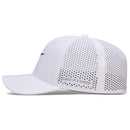 Nike Rise Dri-Fit Adv SwooshFlex Structured Golf Cap - White/Anthracite/Black