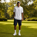 Nike Dri-Fit Par 5 Icon Stack Polo Shirt - White/Work Blue