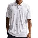 Nike Dri-Fit Par 5 Icon Stack Polo Shirt - White/Work Blue