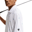 Nike Dri-Fit Par 5 Icon Stack Polo Shirt - White/Work Blue