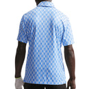 Nike Par 5 Dri-Fit Icon Print Polo Shirt - Pacific Blue
