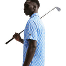 Nike Par 5 Dri-Fit Icon Print Polo Shirt - Pacific Blue