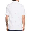 Nike Par 5 Dri-Fit Shoe Embroidered Polo Shirt - White/Hot Lava