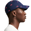 Nike Club Unstructured Golf Cap - College Navy/Hot Lava