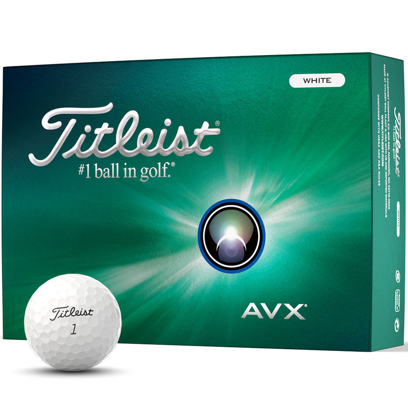 Titleist AVX Golf Balls - White - Double Dozen