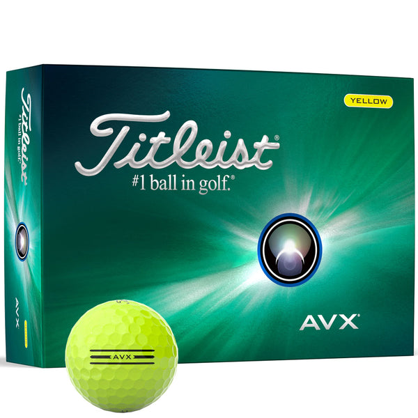 Titleist AVX Golf Balls - Yellow - 12 Pack