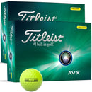 Titleist AVX Golf Balls - Yellow - Double Dozen