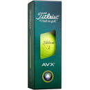 Titleist AVX Golf Balls - Yellow - 3-Ball Sleeve