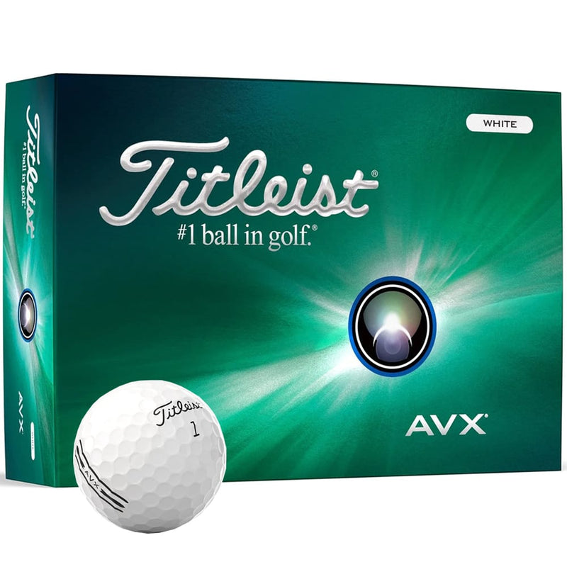 Titleist AVX Golf Balls - White - Dozen