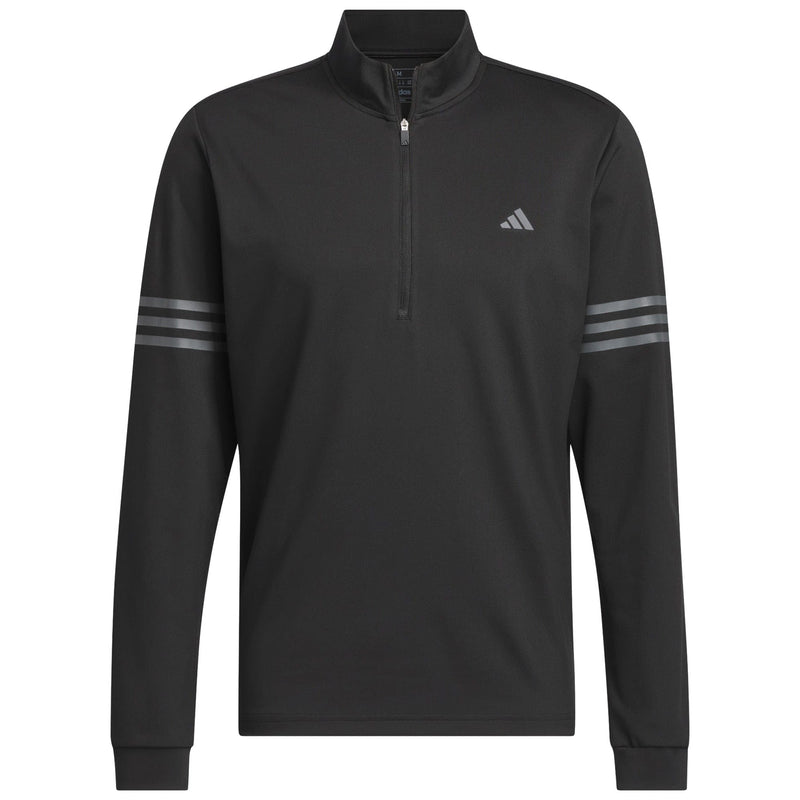adidas 3-Stripes Half-Zip Top - Black