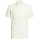 adidas Go-To Printed Polo Shirt - White/Powder Yellow
