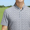 adidas Go-To Printed Stripe Polo Shirt - Wonder Blue/Collegiate Navy