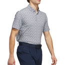 adidas Go-To Printed Stripe Polo Shirt - Wonder Blue/Collegiate Navy