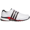 adidas Tour360 Spikeless Waterproof Shoes - White/Core Black/Lucid Red