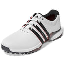 adidas Tour360 Spikeless Waterproof Shoes - White/Core Black/Lucid Red