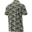 adidas Ultimate365 Speed Stripe Polo Shirt - Collegiate Navy/Powder Yellow