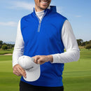Glenmuir Applecross 1/4 Zip Gilet - Ascot Blue/White