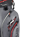 Big Max Aqua Tour 3 Waterproof Cart Bag - Storm/Silver/Red