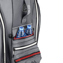 Big Max Aqua Tour 3 Waterproof Cart Bag - Storm/Silver/Red