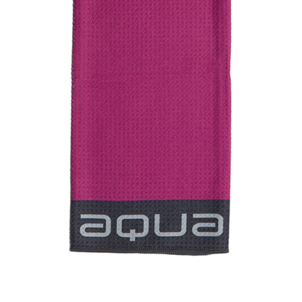 Big Max Aqua Tour Trifold Towel - Fuchsia/Charcoal