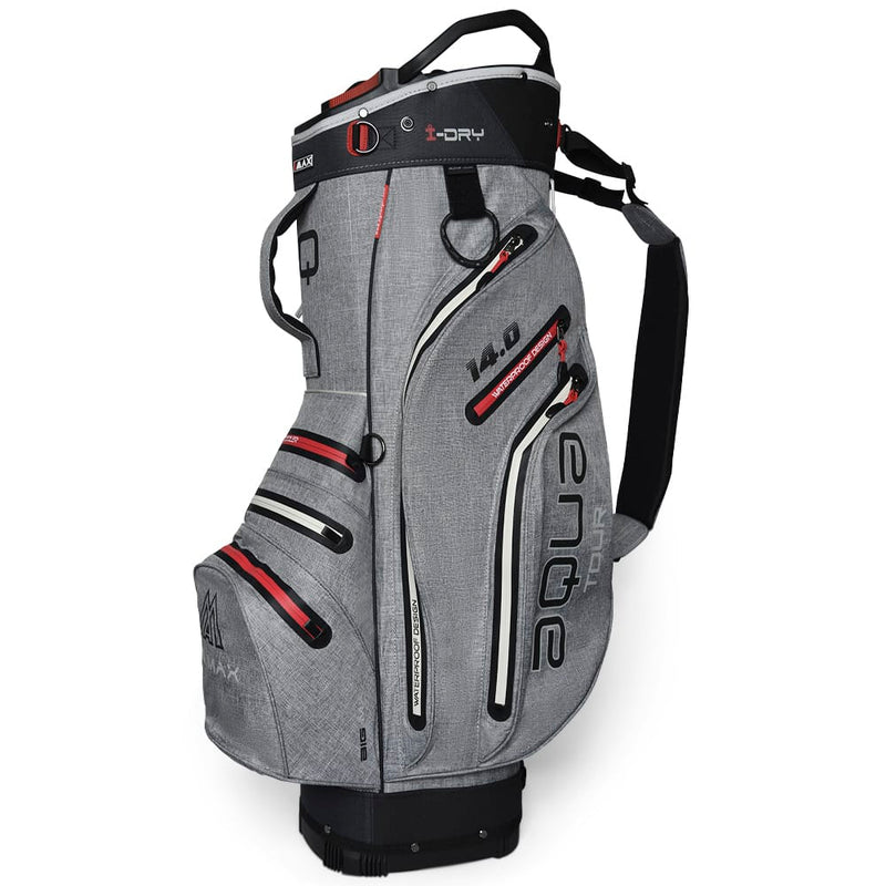 Big Max Aqua Tour 3 Waterproof Cart Bag - Storm/Silver/Red