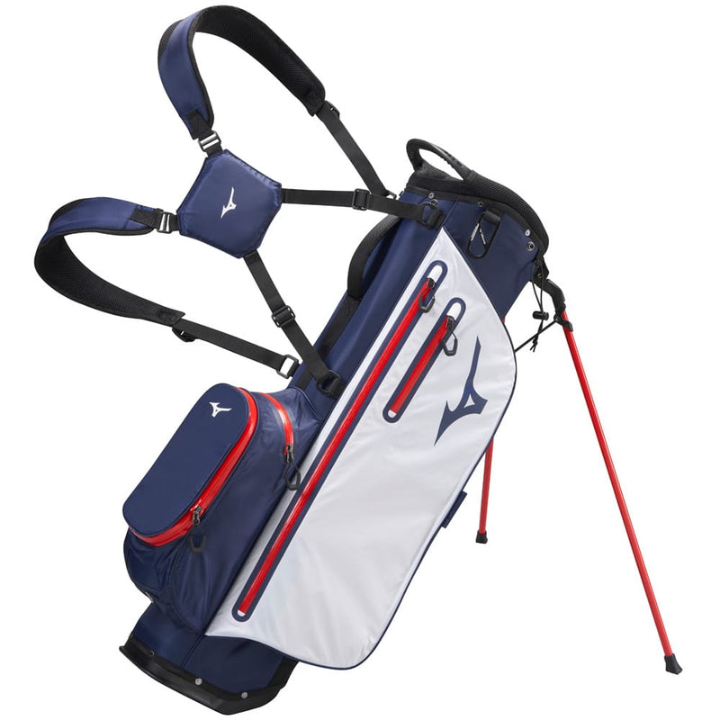 Mizuno BR-DRI Waterproof Stand Bag - Navy/Red