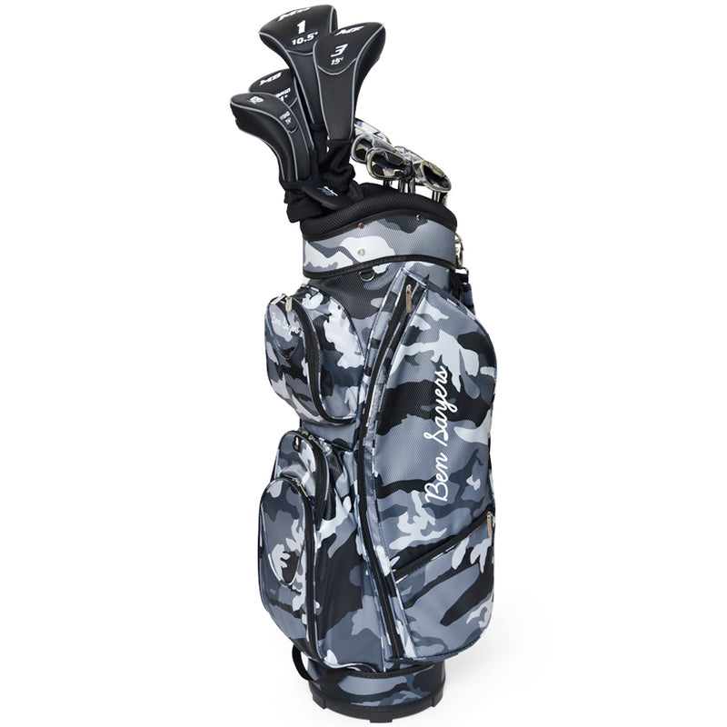 Ben Sayers M8 13-Piece Cart Bag Package Set -  Camo - Steel