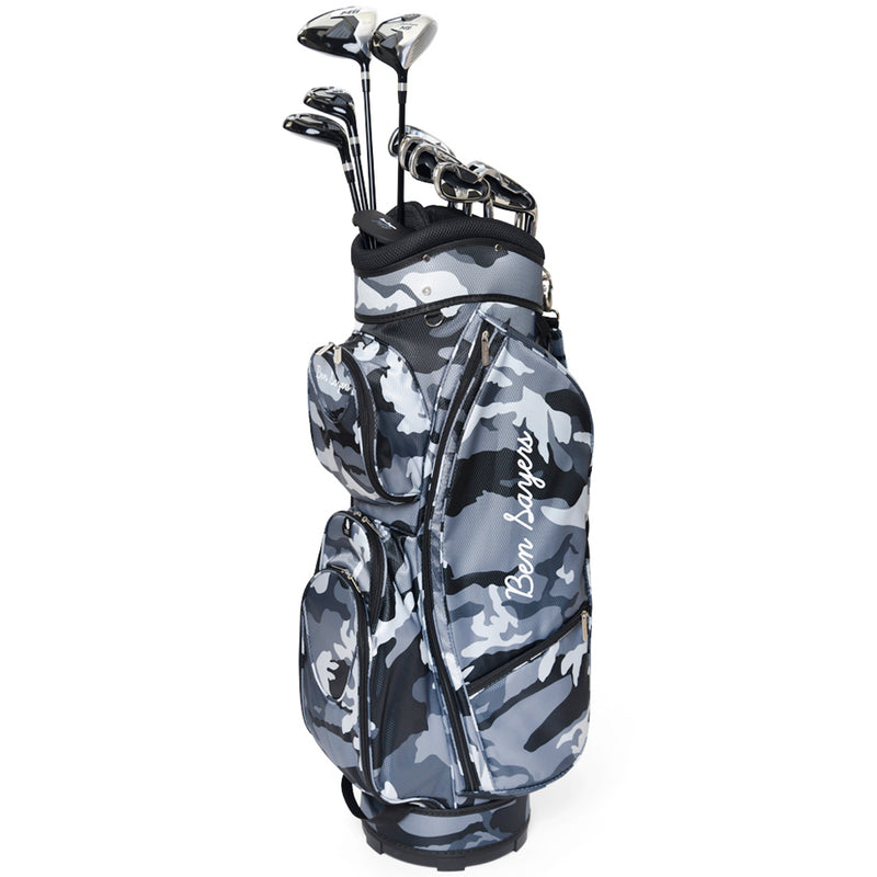 Ben Sayers M8 13-Piece Cart Bag Package Set -  Camo - Steel