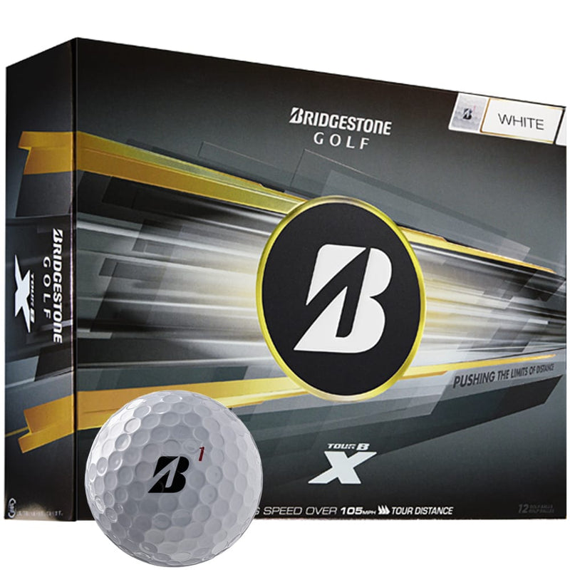 Bridgestone TOUR B X Golf Balls - White - 12 Pack