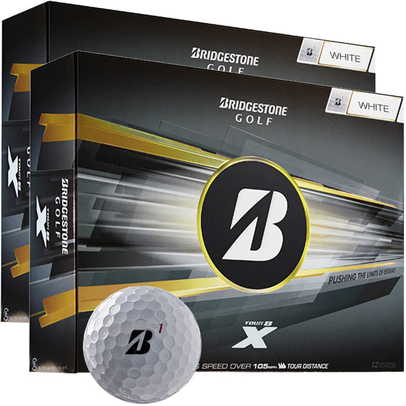 Bridgestone TOUR B X Golf Balls - White - Double Dozen