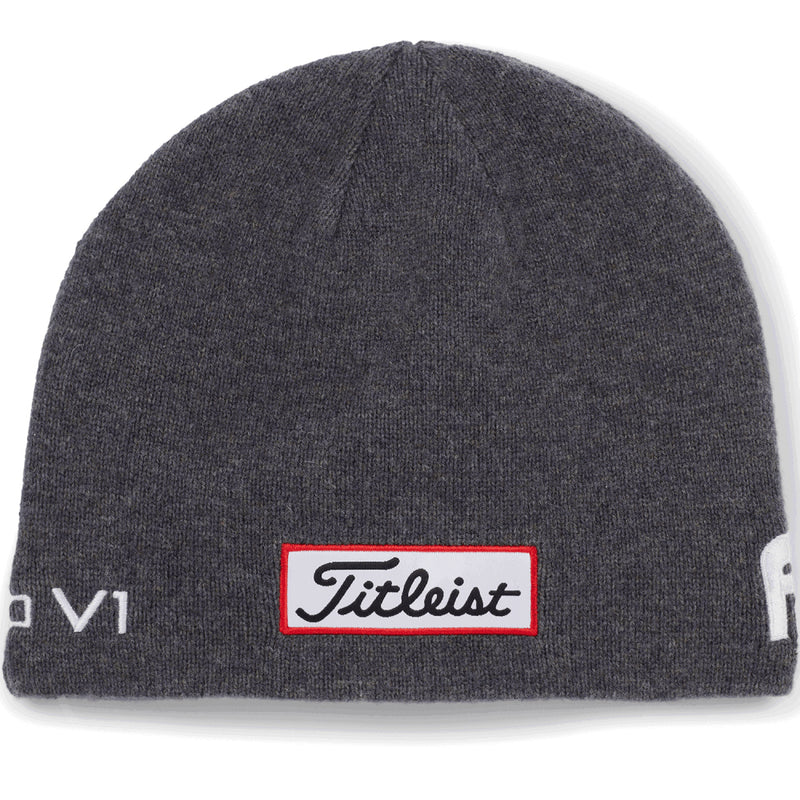 Titleist Tour Merino Beanie - Charcoal/White