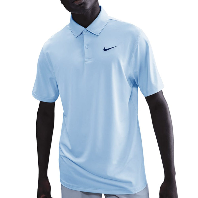 Nike Dri-Fit Velocity Solid Polo Shirt- Hydrogen Blue/Black