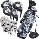 Ben Sayers M8 Youth 13-Piece Stand Bag Package Set  - Camo - Graphite (63-67+" Golfer Height)