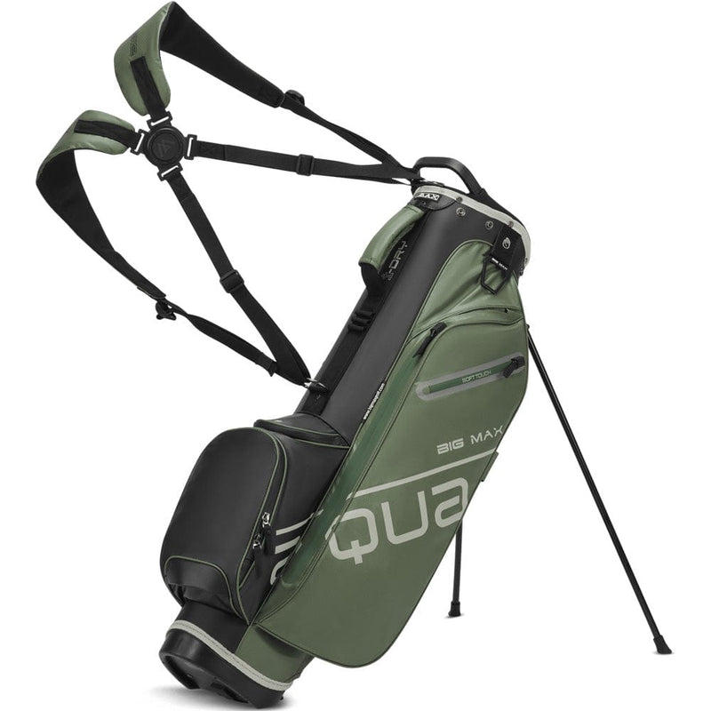 Big Max Aqua Seven H Waterproof Stand Bag - Black/Olive/Off White