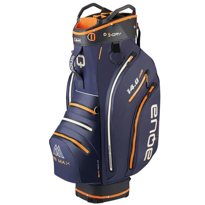 Big Max Aqua Tour 3 Waterproof Cart Bag - Steel/Blue Black/Orange