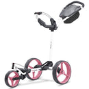 Big Max Blade Trio 3-Wheel Push Trolley - White/Pink