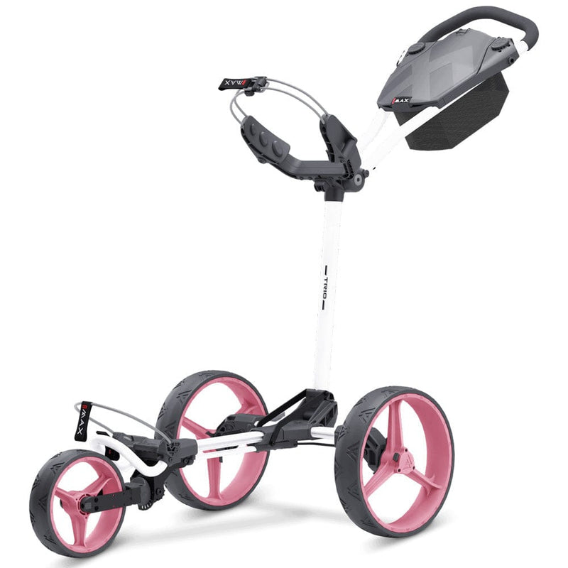 Big Max Blade Trio 3-Wheel Push Trolley - White/Pink