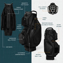 Sunday Golf S-Class Big Rig Cart Bag - Black