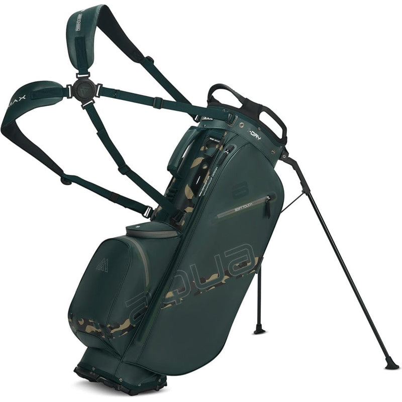 Big Max Aqua Eight H Waterproof Stand Bag - Forest Green/Black/Camo