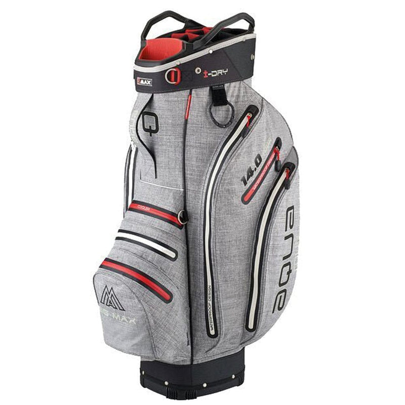 Big Max Aqua Tour 3 Waterproof Cart Bag - Storm/Silver/Red