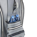 Big Max Aqua Tour 3 Waterproof Cart Bag - Storm/Silver/Red