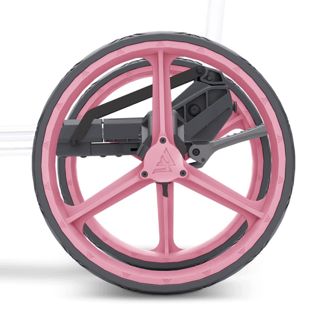 Big Max Blade Trio 3-Wheel Push Trolley - White/Pink
