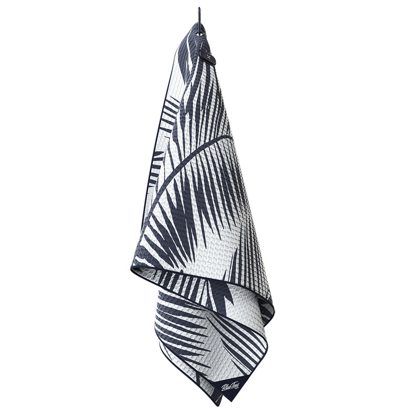 Blue Tees Magnetic Caddy Towel - Palm Navy