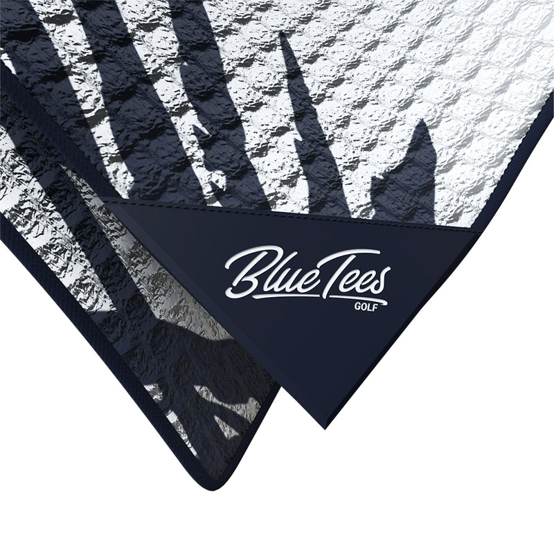 Blue Tees Magnetic Caddy Towel - Palm Navy