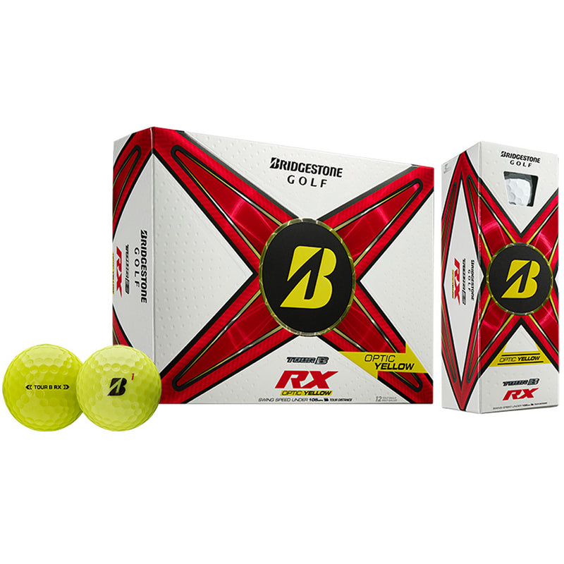 Bridgestone TOUR B RX Golf Balls - Yellow - 12 Pack