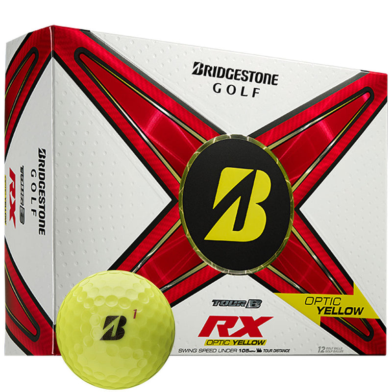 Bridgestone TOUR B RX Golf Balls - Yellow - 12 Pack