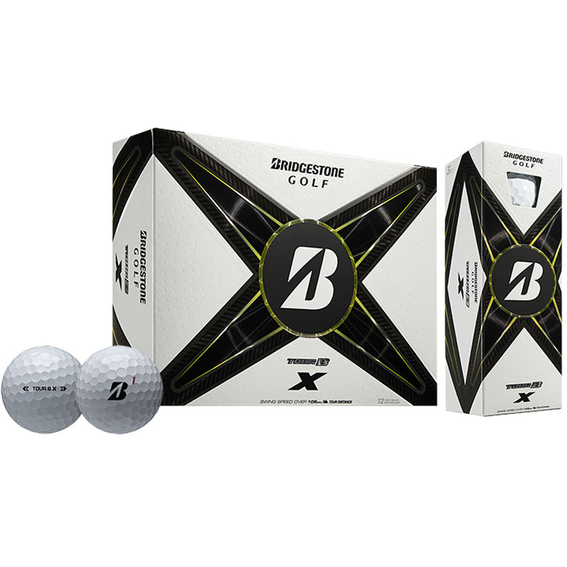 Bridgestone TOUR B X Golf Balls - White - 12 Pack