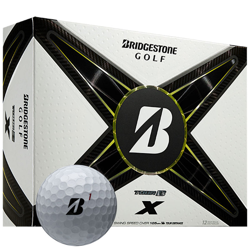 Bridgestone TOUR B X Golf Balls - White - 12 Pack